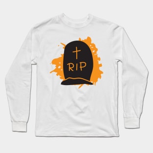 Halloween RIP Tombstone Long Sleeve T-Shirt